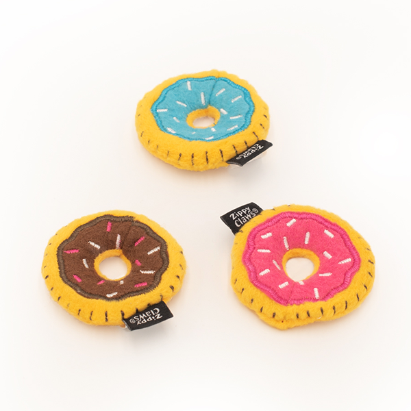 ZippyClaws Mini Donutz 3pk