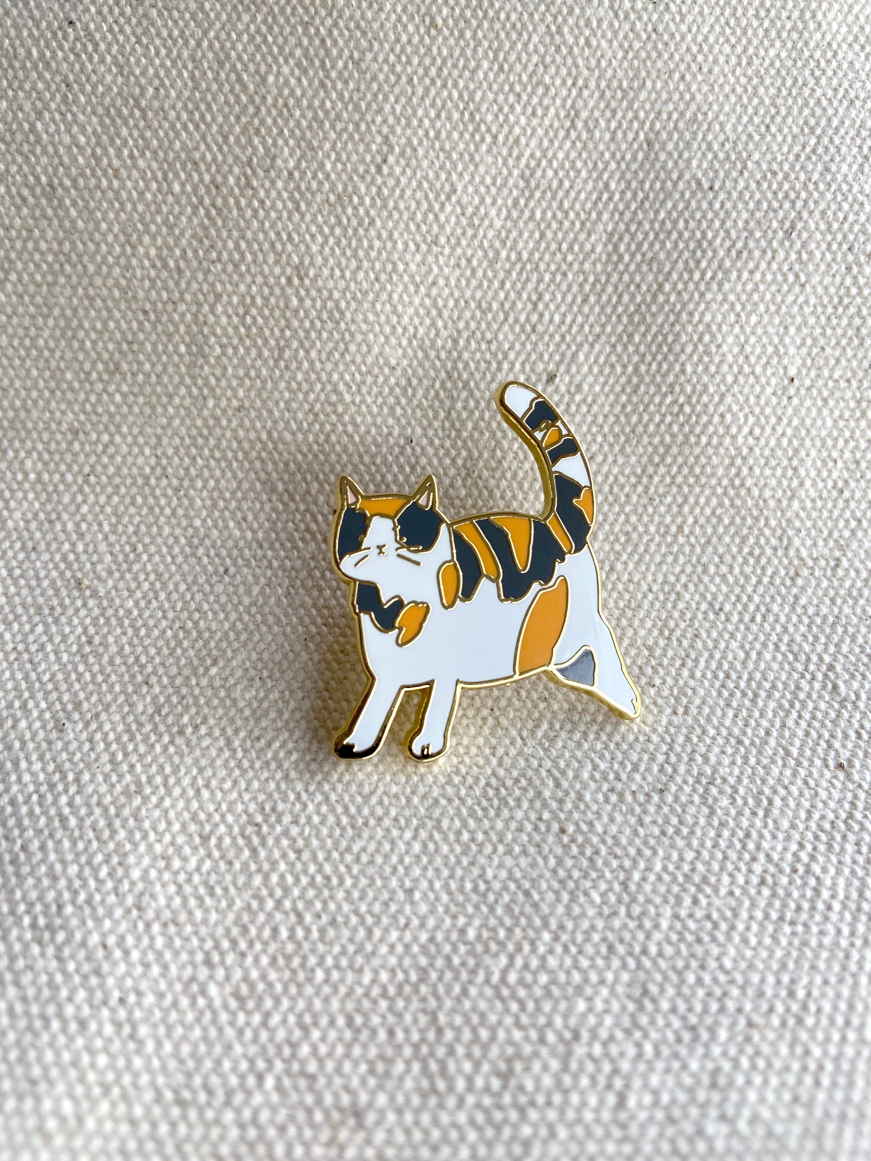 Calico Cat Enamel Pin