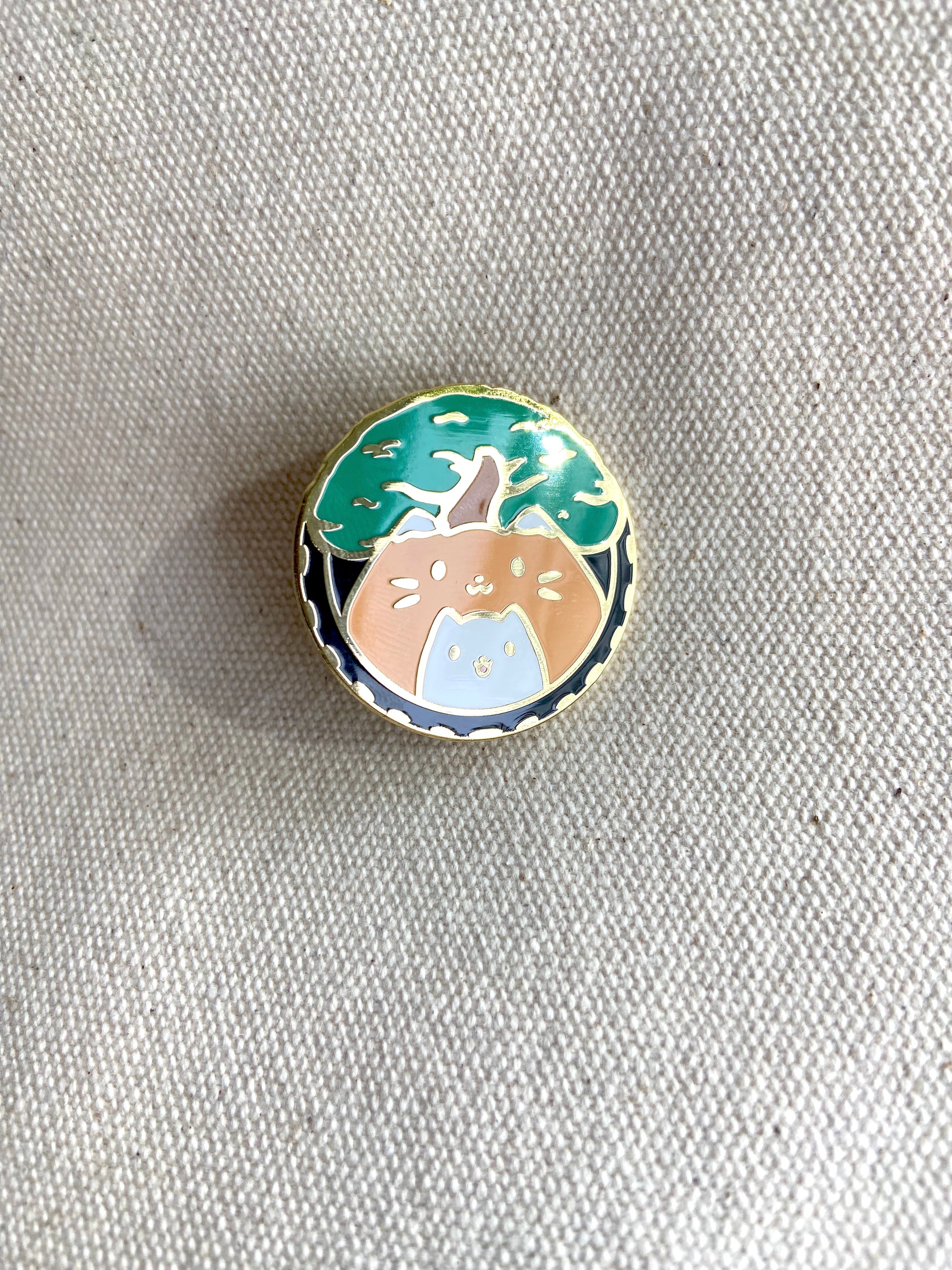 Catoro Logo Enamel Pin with Gold