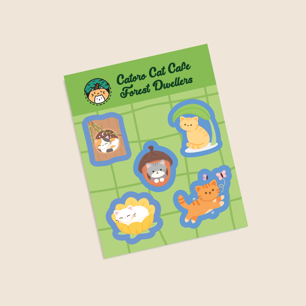 Catoro Cafe Forest Dwellers Sticker Sheet