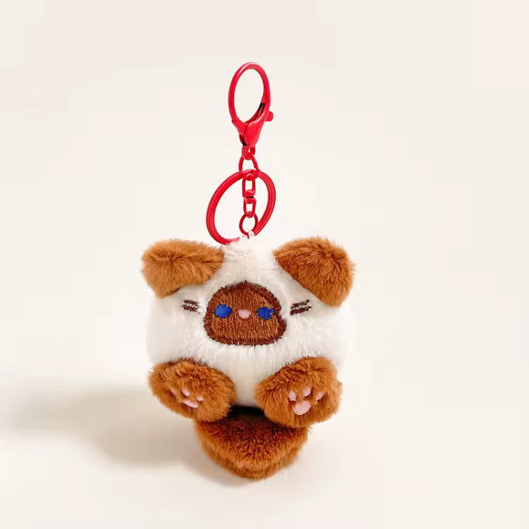 Cat Plush Keychain Charm