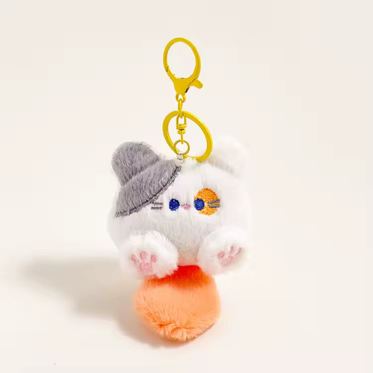 Cat Plush Keychain Charm