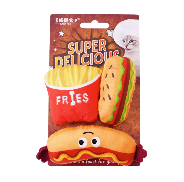 Catnip Plush Fast Food Set