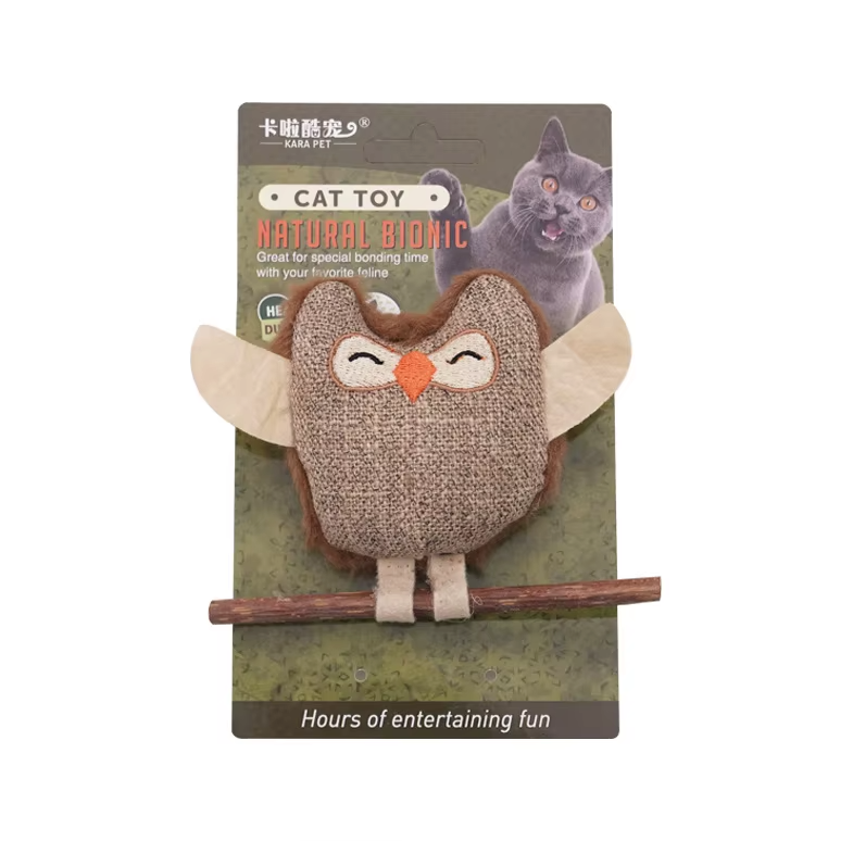Natural Silvervine Owl - Brown