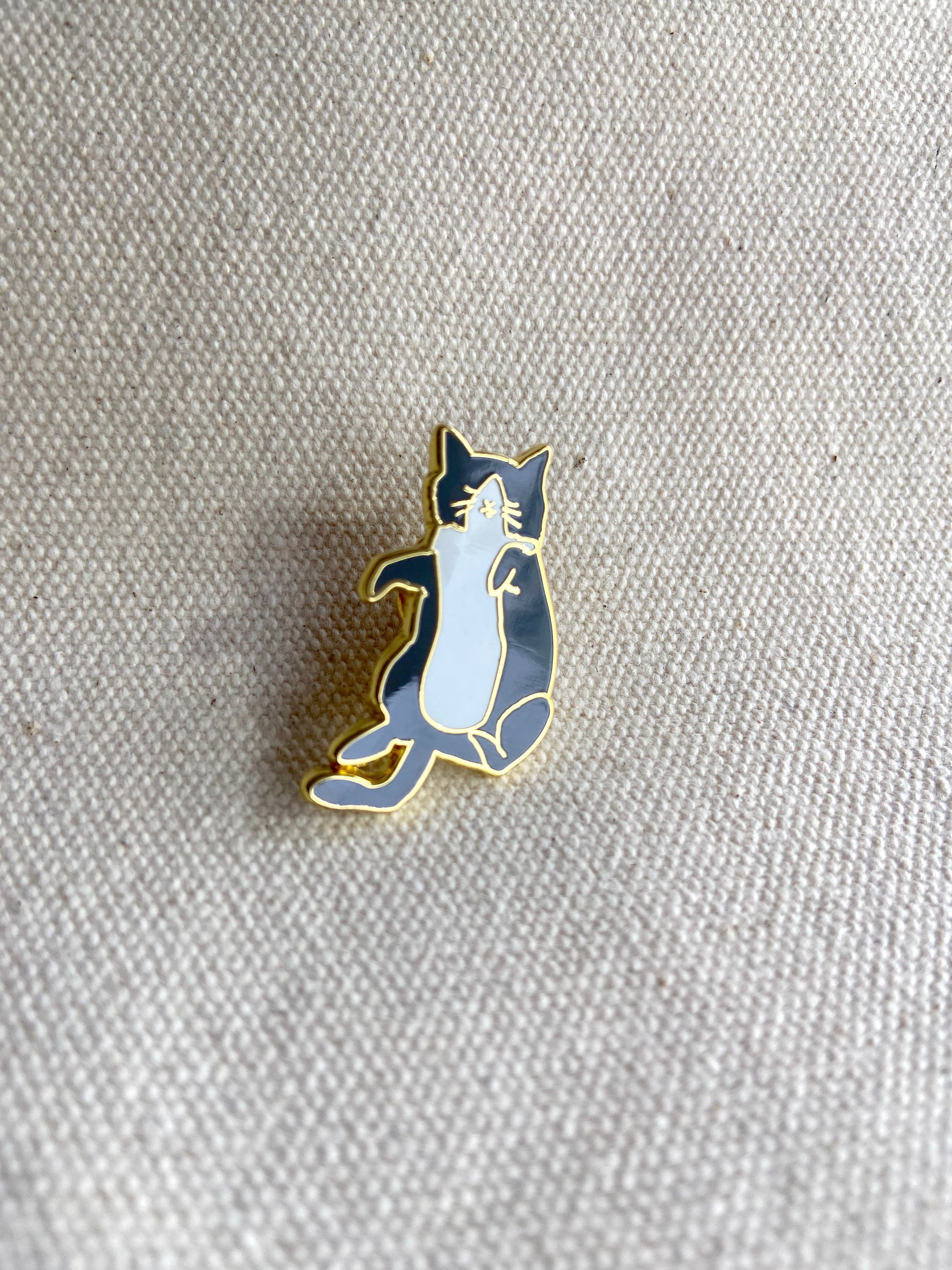 Tuxedo Cat Enamel Pin
