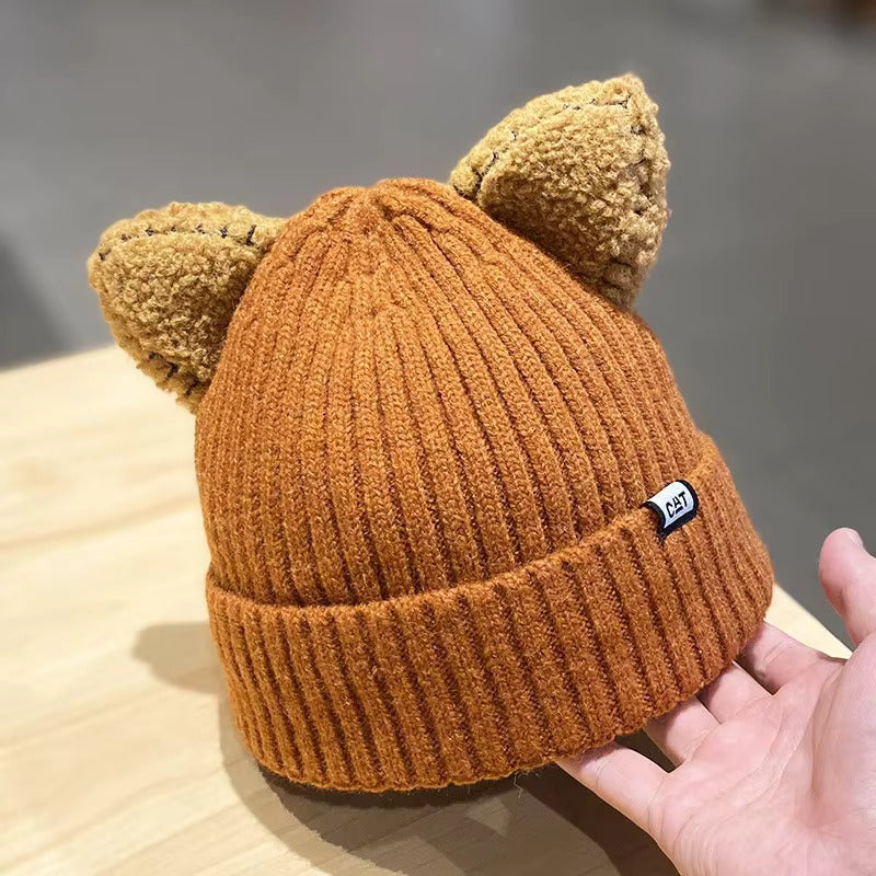 Cat Ears Toque - Brown