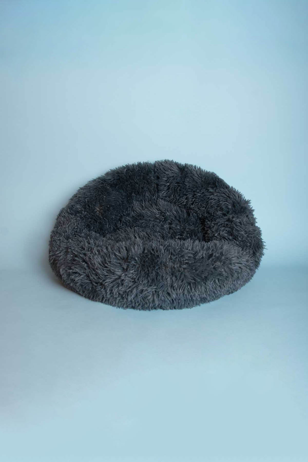 Calming Plush Round Cat Bed