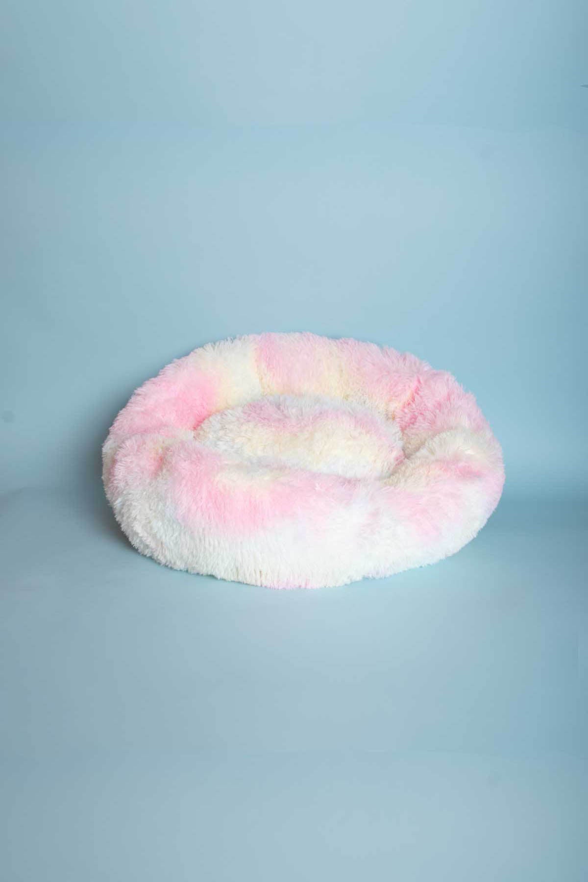 Calming Plush Round Cat Bed