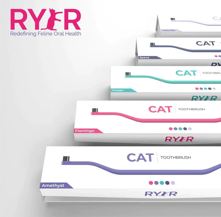 RYERCAT Dual Sided Cat Toothbrush